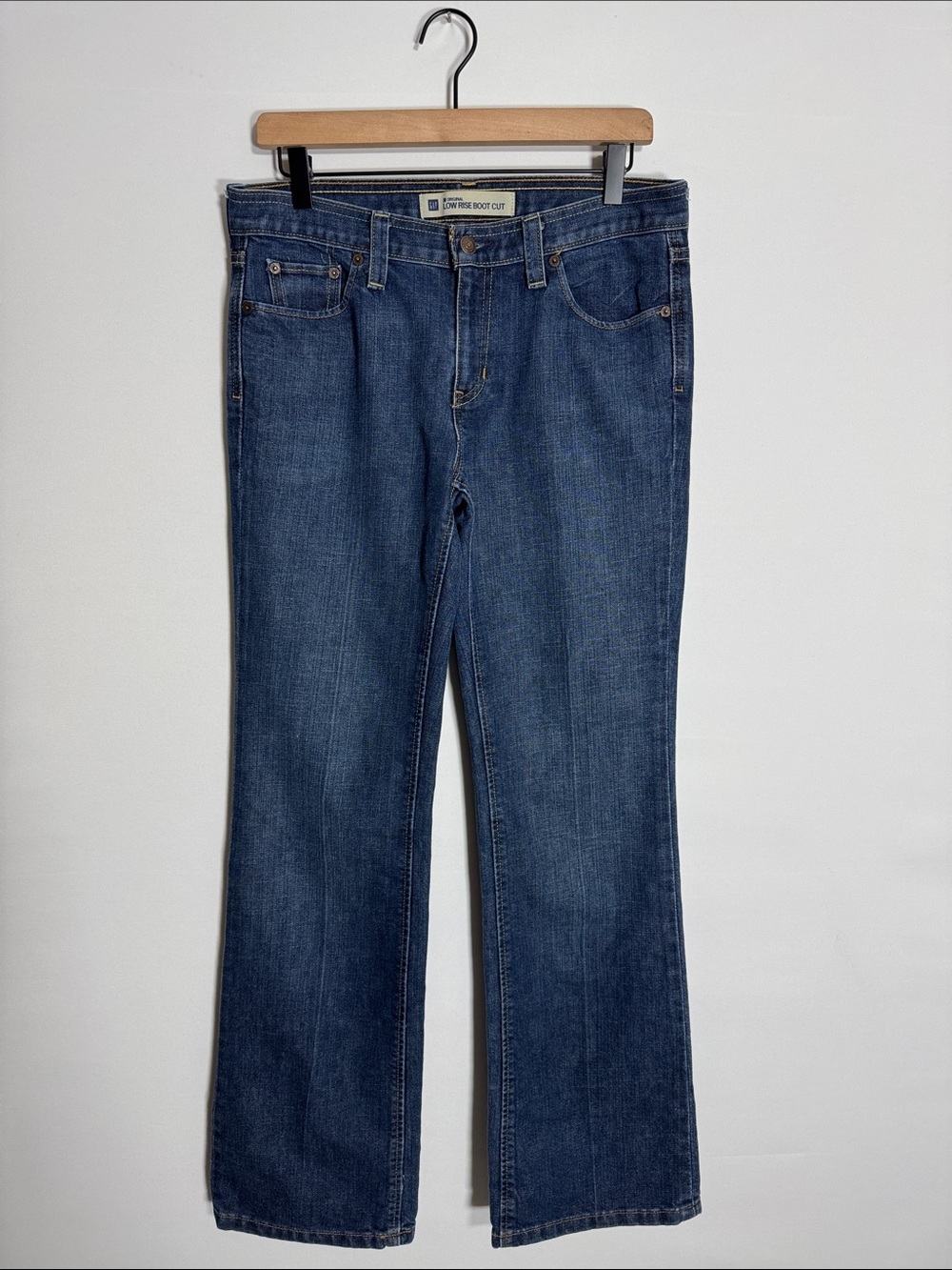 WJ124 {GAP Vintage} "Original Low Rise Boot Cut" Blue Bootcut Denim Jeans